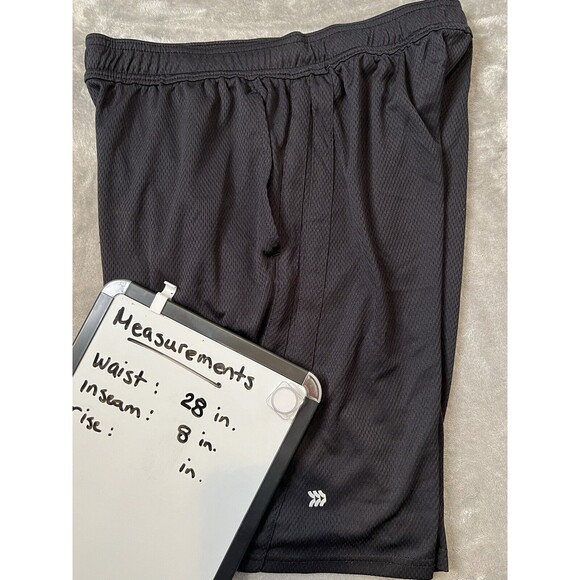 All In Motion Shorts Boys Medium Black Polyester Athletic Basketball Logo - Picture 12 of 12